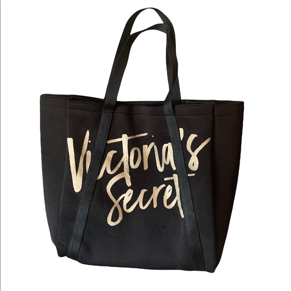 Victorias secret bag. Both sides have holders to keep drinks cool/cold